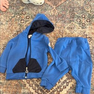 Moncler Blue baby Hoodie and Pants Set 9-12months